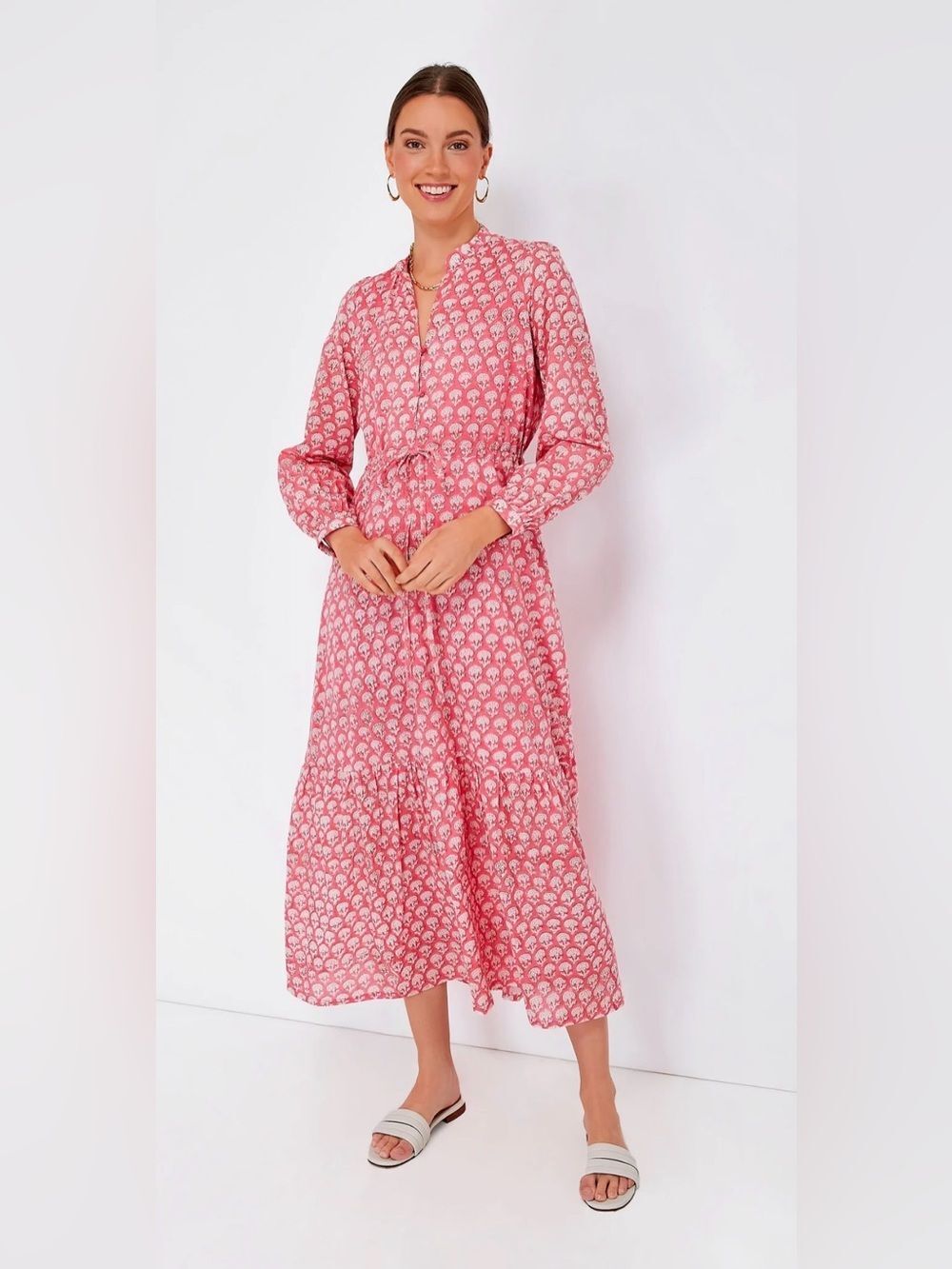 NWT Emerson Fry Frances Dress in Crescent Flower Bon Pink Sz. S